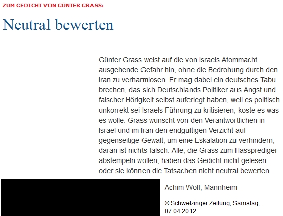 7.4.2012, Schwetzinger Zeitung