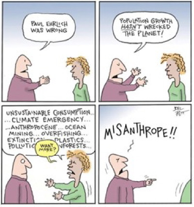 Karikatur Joel Pett Paul Ehrlich