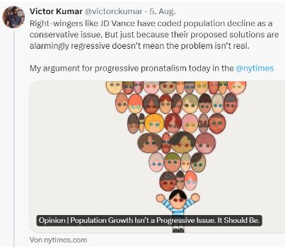 Beitrag Victor Kumar bei Twitter