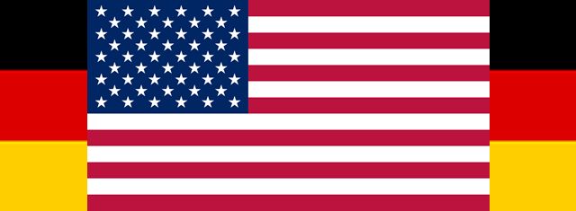 Flagge - Deutschland - USA